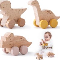 Set 3 khủng long làm bằng gỗ